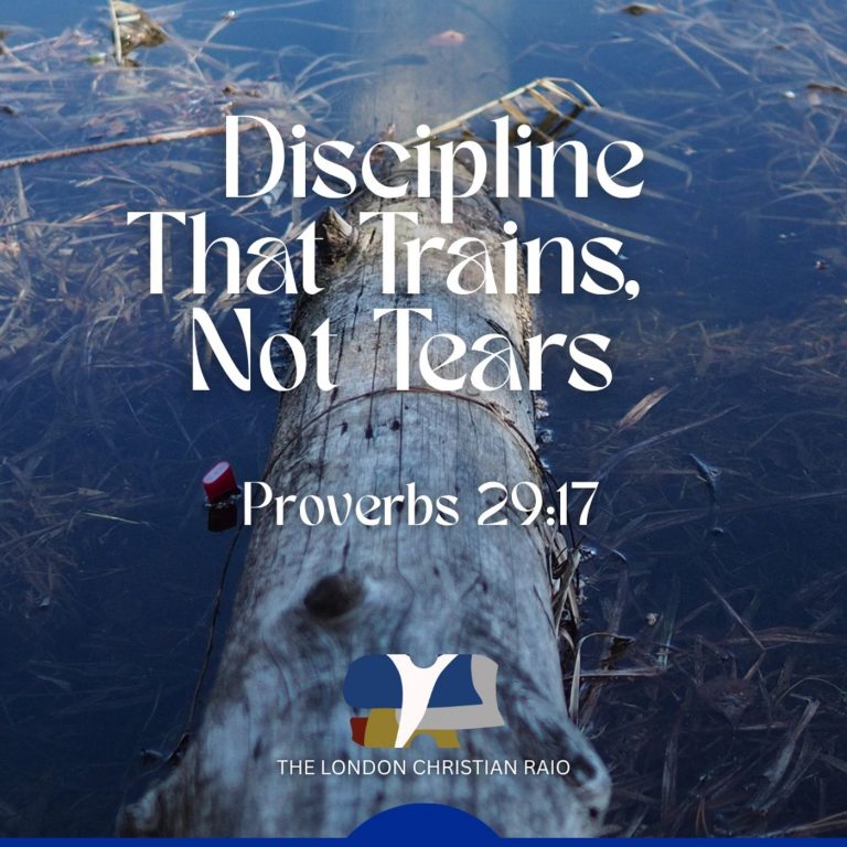 Discipline That Trains, Not Tears